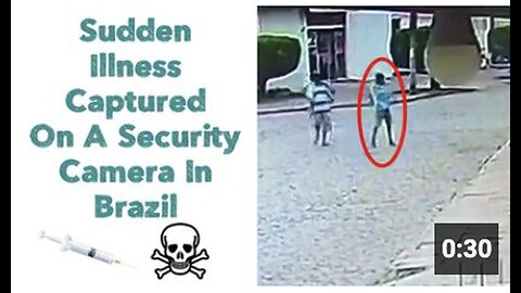"Security Camera in Brazil Captures Unexpected Illness Incident"