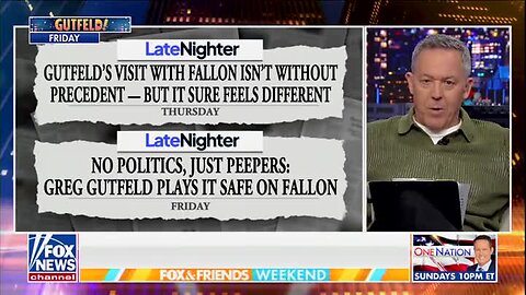 Gutfeld: If You Expected Me to Attack Fallon, ‘Then You’re as Clueless and Boring as Stephen Colbert Interviewing Kamala Harris’