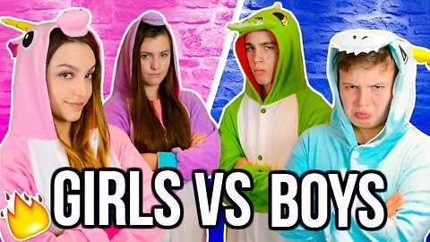 ULTIMATE ONESIE DANCE BATTLE! GIRLS VS BOYS!!