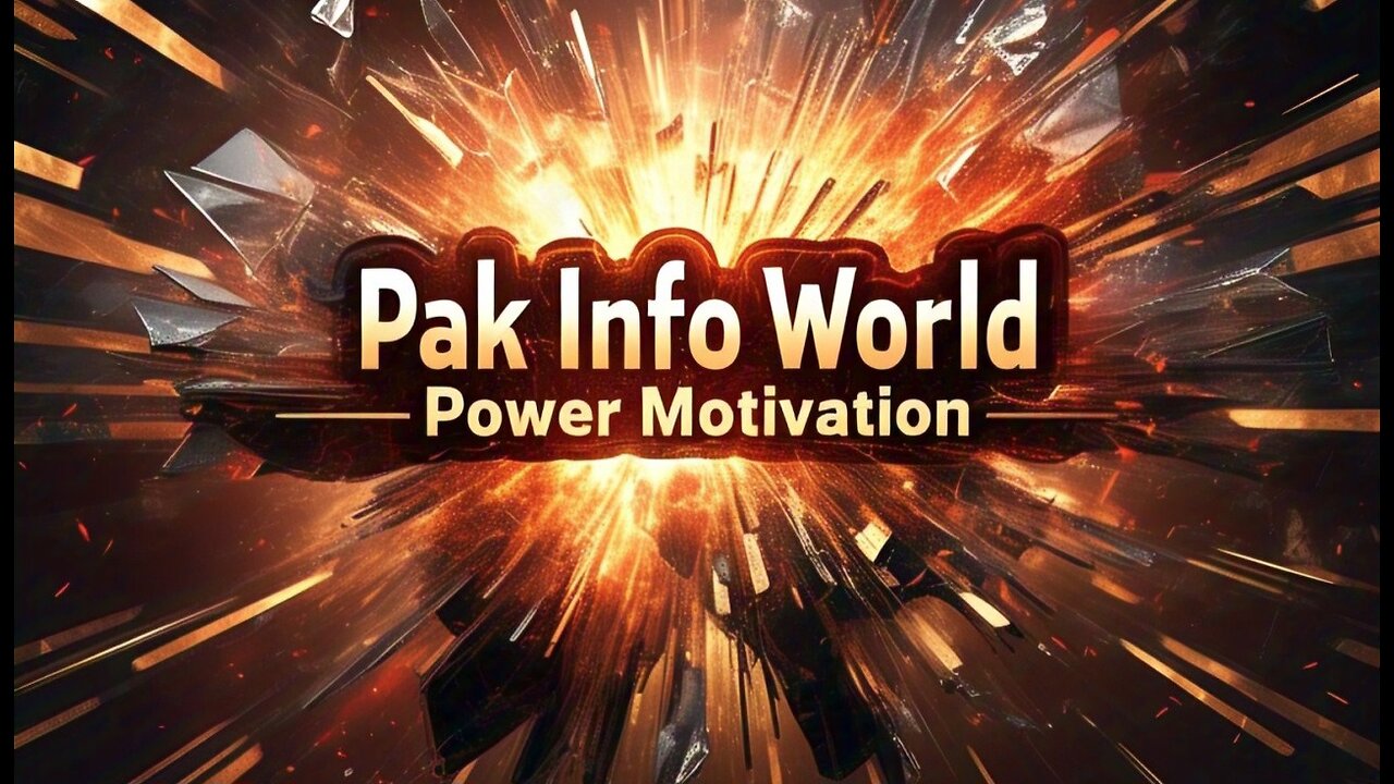 PURPOSE OF LIFE, Motivational Speech inspired by pak info world, Motivational video