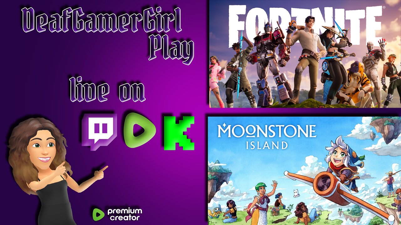 Fortnite with controller first time ( kinda ) then Moonstone Island