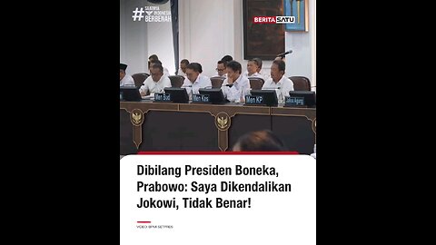 President Prabowo is angry, he is called a puppet president