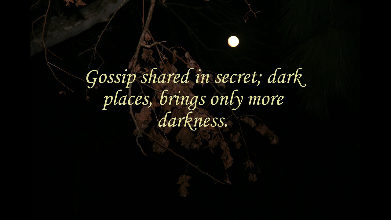 Do Not Confess The Supposed Sins Of Others