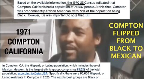 BLACK FLIGHT : 1970 COMPTON WAS 70% BLACK AND TODAY COMPTON IS 70% LATINO _ DOCUMENTARY REVIEW