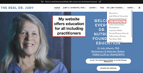 My website offers education for all including practitioners
