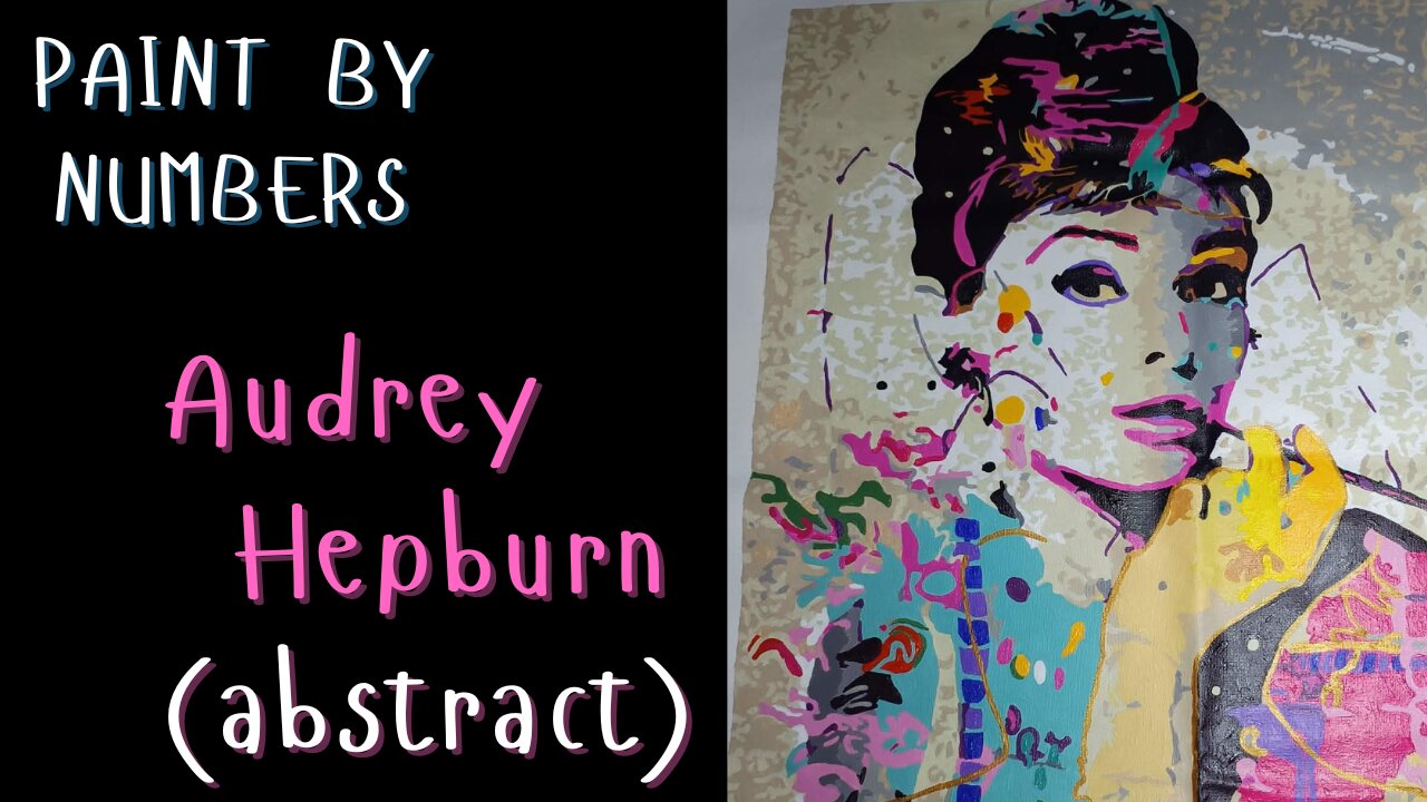 Paint-by-numbers: Audrey Hepburn (abstract)
