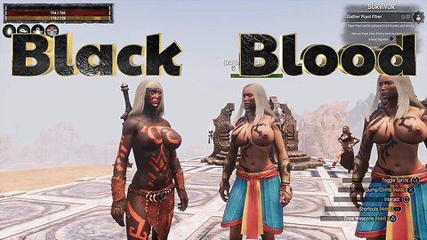 Conan Exiles naked beginners guide Black Blood the scraps 3 skull boss Busty boobs #conanexiles tits