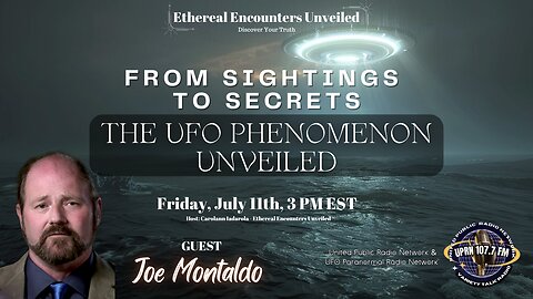 From Sightings to Secrets: The UFO Phenomenon Unveiled with Joe Montaldo