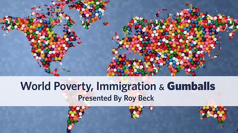 Viral presentation using gumballs to show perils of mass immigration