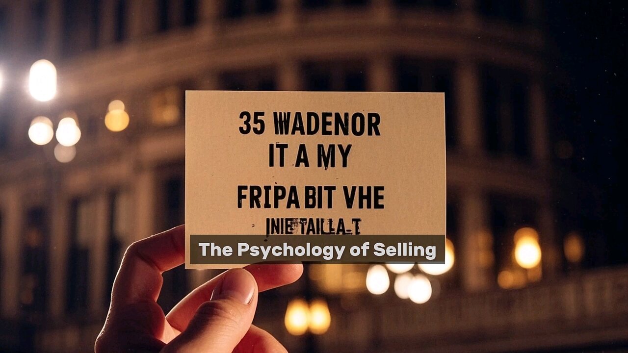 THE PSYCHOLOGY OF SELLING.