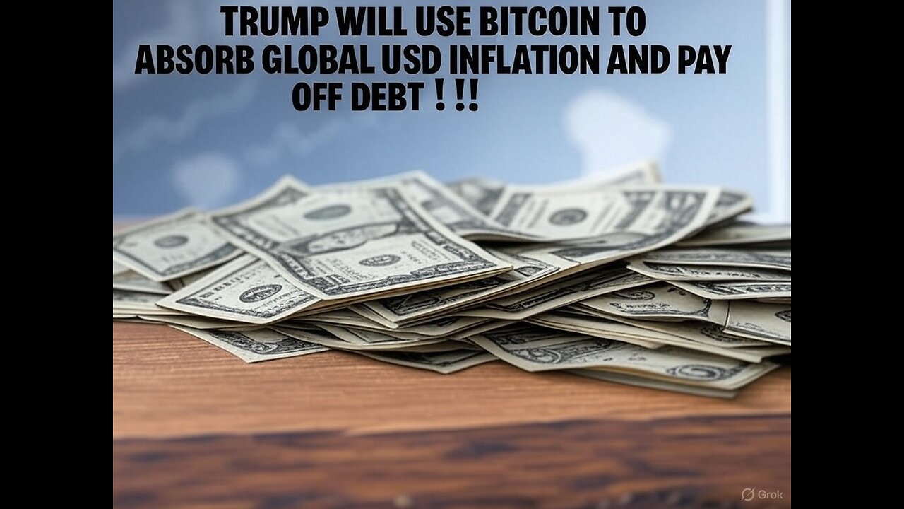 TRUMP WILL USE BITCOIN TO ABSORB GLOBAL USD INFLATION AND PAY OFF DEBT!!