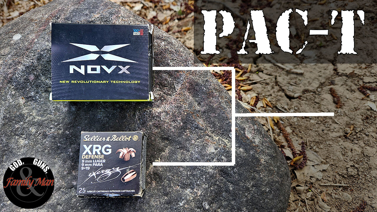 PAC-T Testing: 65 gr. NOVX and 100 gr. S&B XRG (9mm)