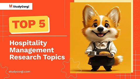 TOP-5 Hospitality Management Research Topics