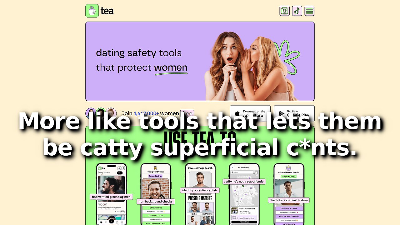 Women Who Used Tea “Safety” App to Slander Men Upset Both It and Their Pictures Leaked Online