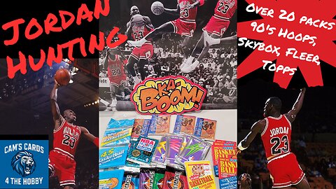 Jordan Hunting Over 20 packs of Hoops Skybox Fleer Topps