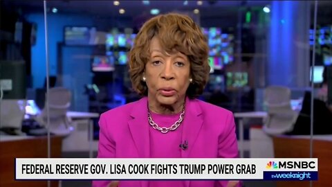 Rep Maxine Waters Claims Something's Wrong With Trump