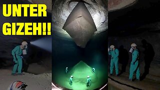 Fanden sie eine umgekehrte levitierende Pyramide unter Gizeh?