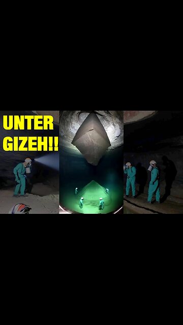 Fanden sie eine umgekehrte levitierende Pyramide unter Gizeh?