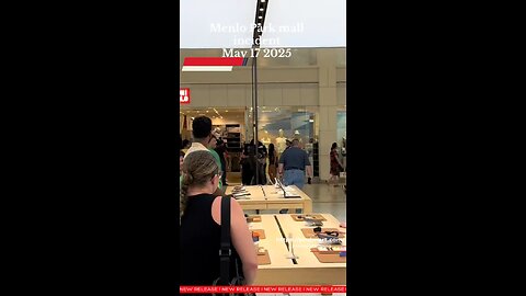 Menlo Park Mall incident reported May 17, 2025.