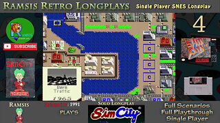 SimCity | SNES | 1991 | Scenario #2 Bern | Retro Longplay | Episode 4