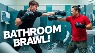 🔥 Family Bathroom Boxing Fight – Tall vs. Small in a Shocking Showdown!