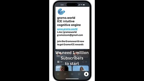 https://www.gramo.world/ We need 1 million subscribers to start