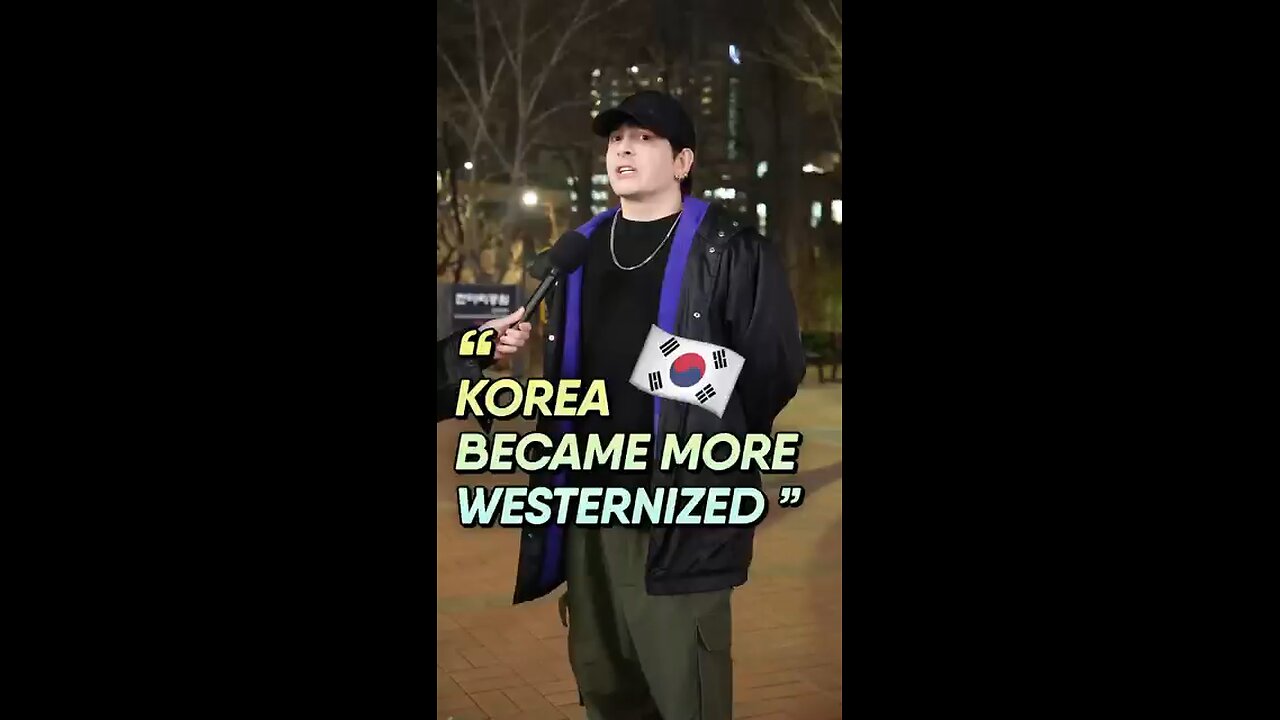 Did Korea become westernized? #streetinterview #korea