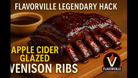 Apple Cider Glazed Venison Ribs