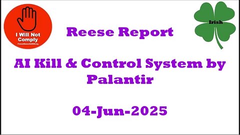 AI Kill and Control System by Palantir 04-Jun-2025