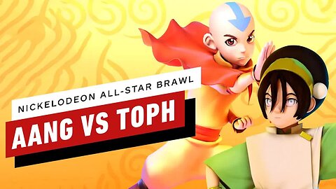 Nickelodeon All-Star Brawl - Aang vs Toph Gameplay