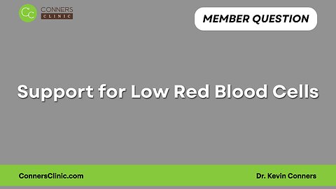 Support for Low Red Blood Cells