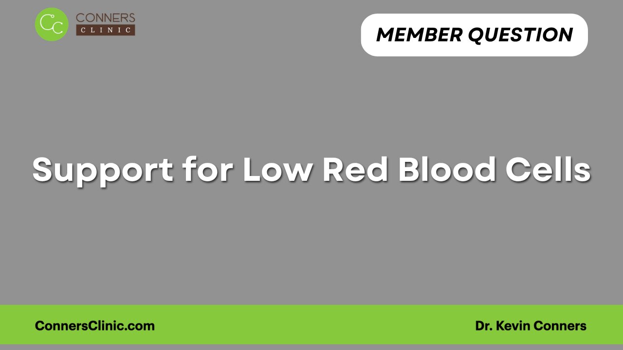 Support for Low Red Blood Cells