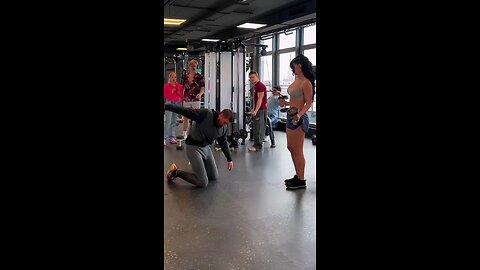 beautiful Girl _ Helping gyms boys_ fitness_ new Fitness Gyms_