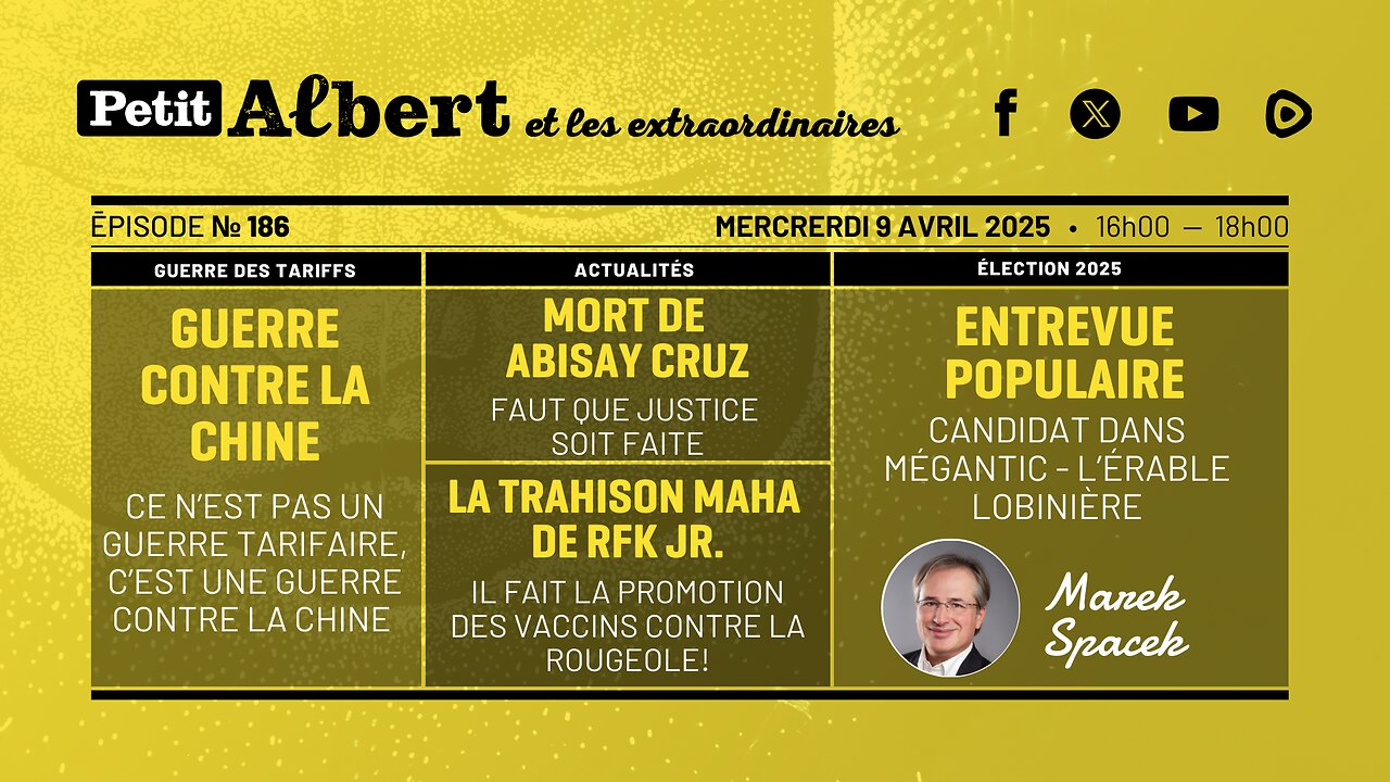 Petit Albert et les extraordinaires Épisode #186 - Avec Marek Spacek