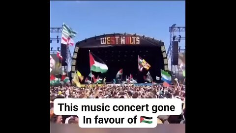 This music concert gone In favour of Palestine 🇵🇸