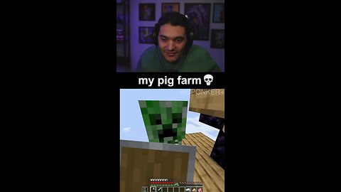 the best pig farm #minecraft #pigs #minecraftshorts