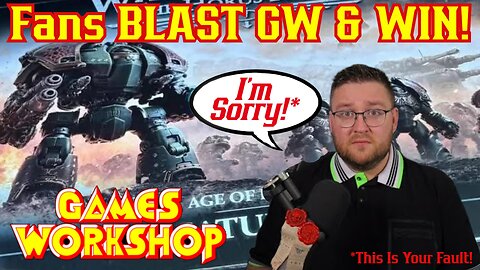 Warhammer Youtuber Chapter Master Valrak DESTROYS Games Workshop After Horus Heresy 3.0 Debacle 40k