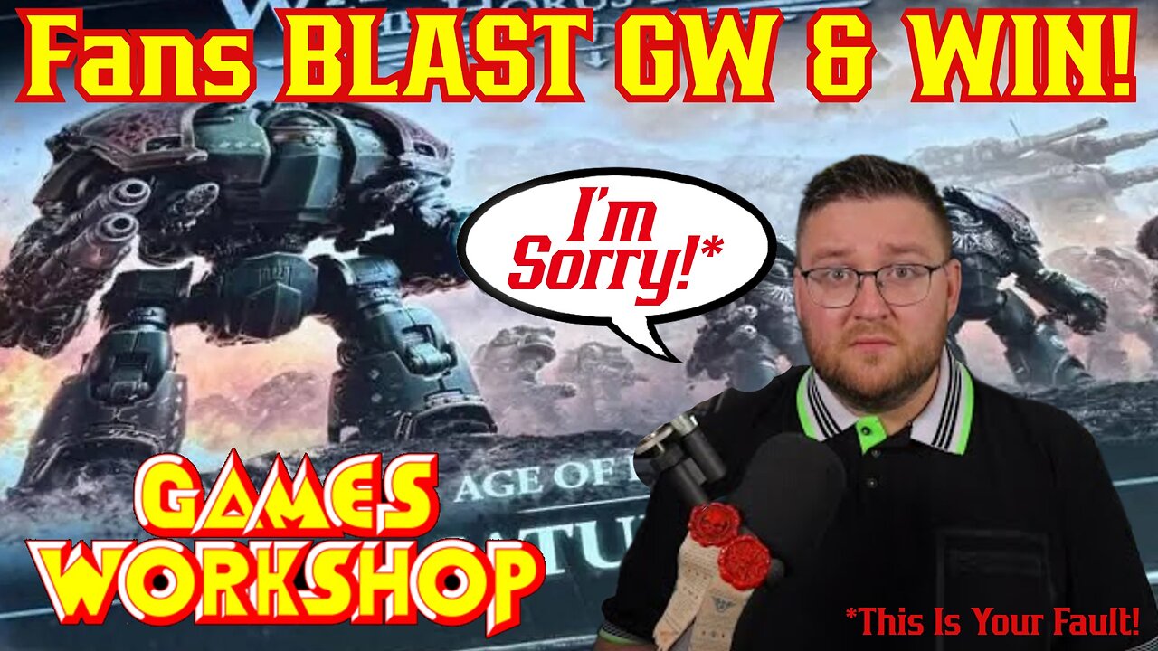Warhammer Youtuber Chapter Master Valrak DESTROYS Games Workshop After Horus Heresy 3.0 Debacle 40k