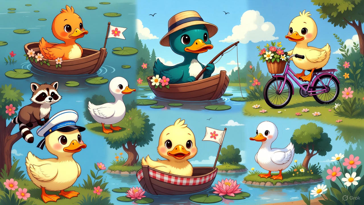 "Adorable Little Ducks Adventure! 🦆🎉"