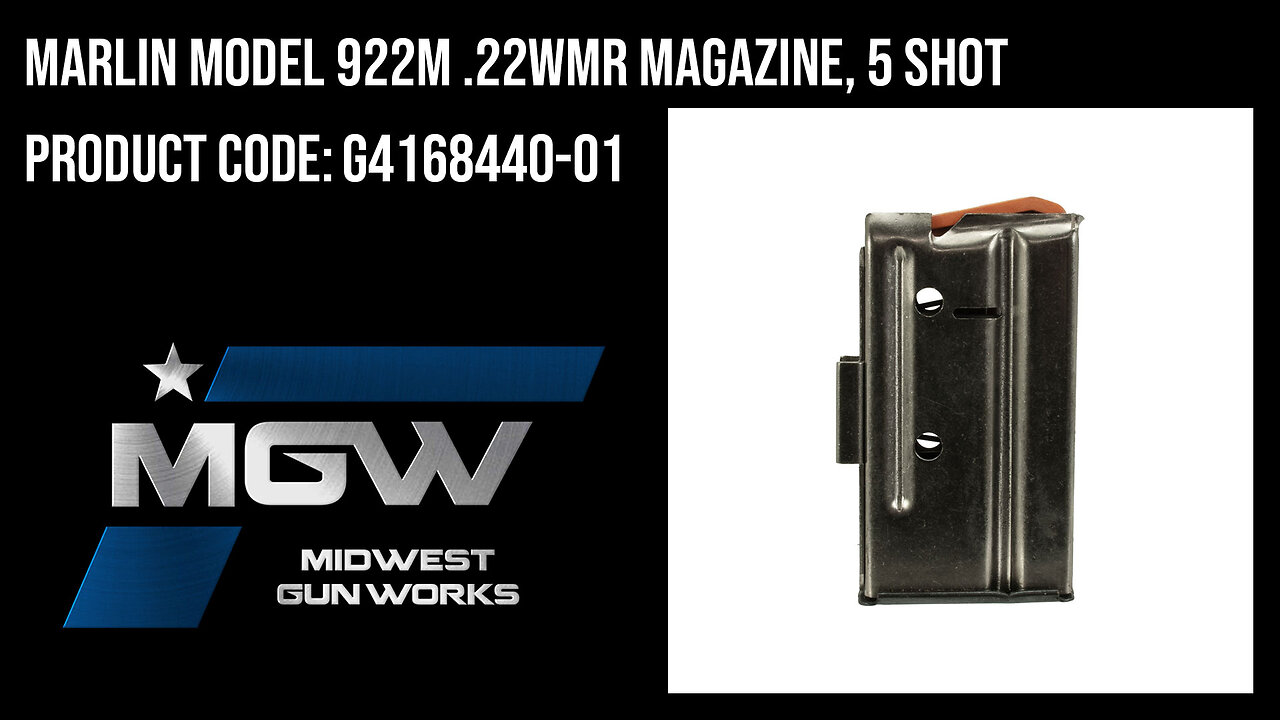 Marlin Model 922M .22WMR Magazine, 5 Shot - G4168440-01