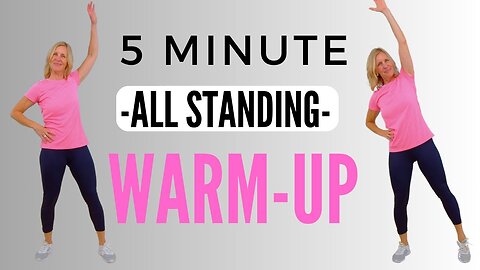 5 MIN Full Body Warm-Up Routine (STANDING ONLY!) Quick Pre-Workout