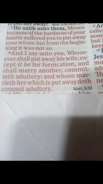 Matthew 5:31-32, Mathew 19:8-9