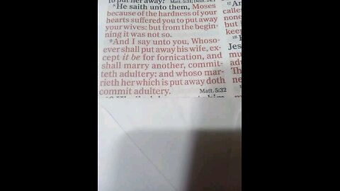 Matthew 5:31-32, Mathew 19:8-9