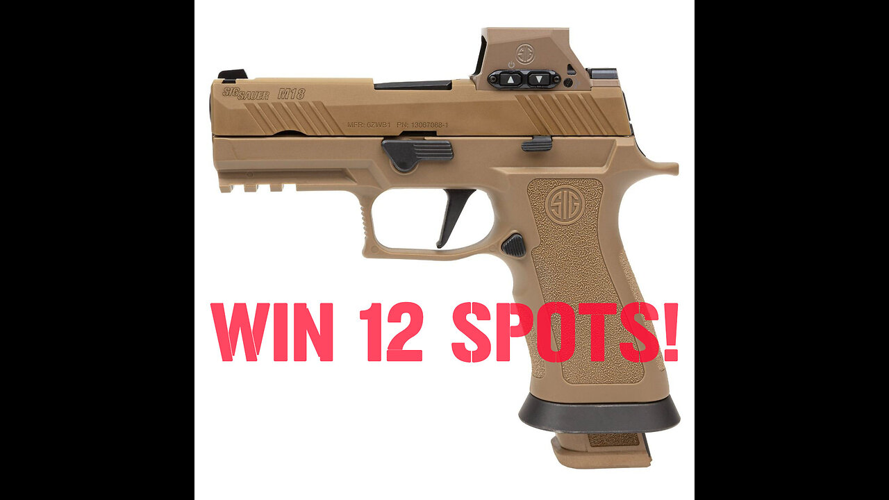 SIG SAUER M18X MINI #2 FOR 12 SEATS IN THE MAIN WEBINAR