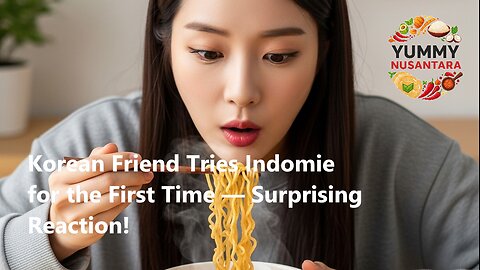 Korean Friend Tries Indomie for the First Time — Surprising Reaction