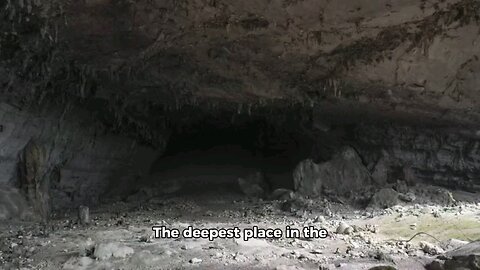 The deepest place in the cave 🏞️