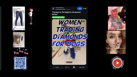 Women trading diamonds for dogs