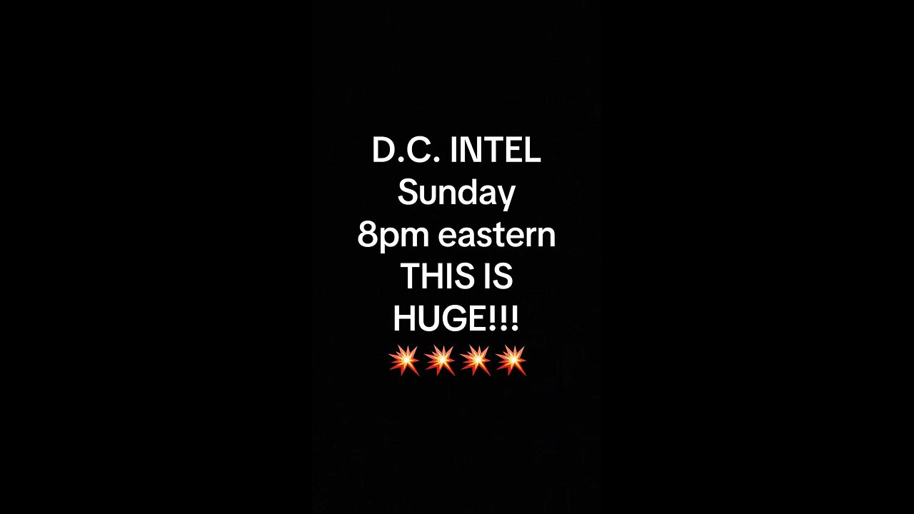Boom!!!!💥 8pm Eastern Time Sunday