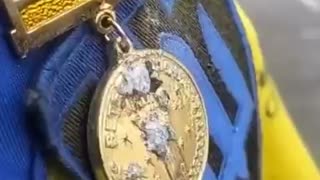 Ukrainian Soldier Got a Medal — Slightly Worn at the Edges