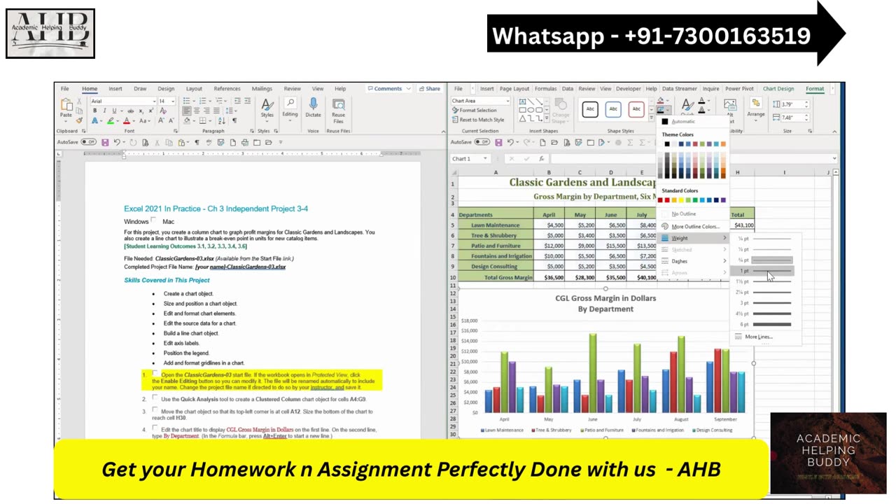 Excel 2021 In Practice - Ch 3 Independent Project 3-4 | Excel 2021 Ch 3 Independent Project 3-4